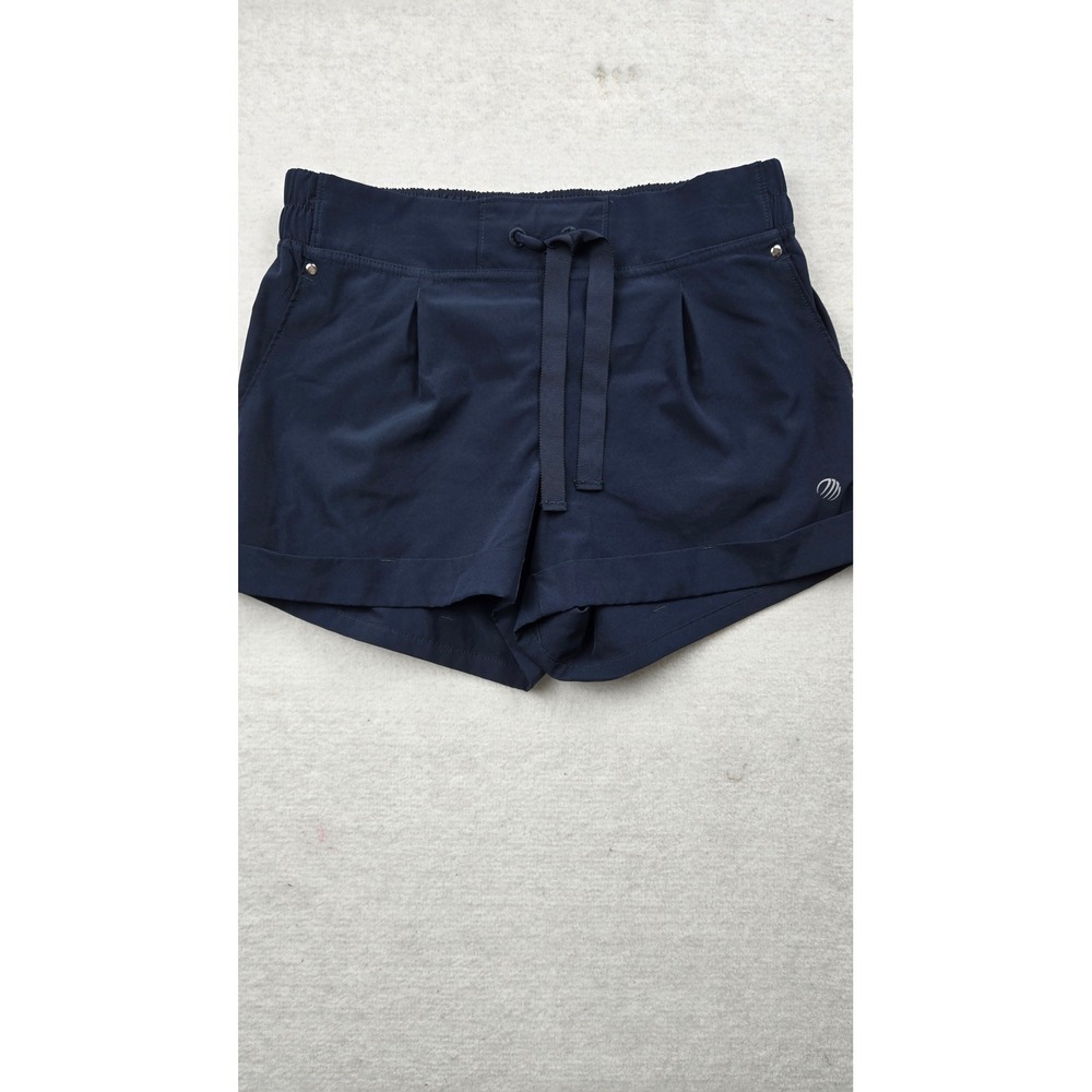 MPG‎ Sport Navy Blue Athletic Shorts Drawstring Waist Pleats Size S